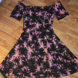 Guess pink and black dress